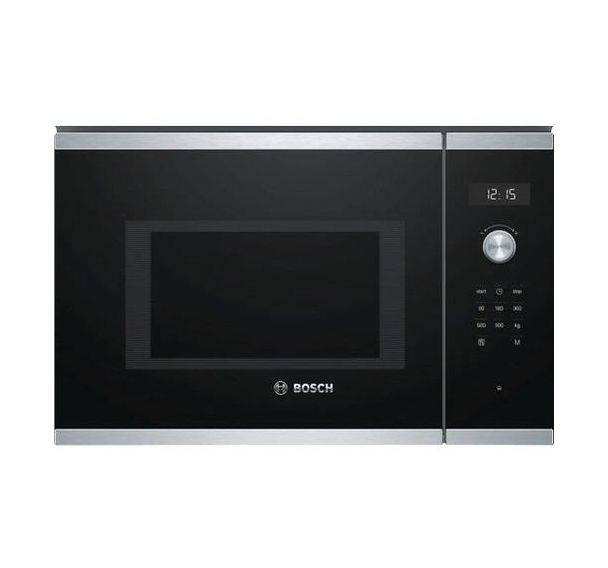 Micro-ondes encastrable solo BOSCH-BFL554MS0-25 L-900 Watts-Inox