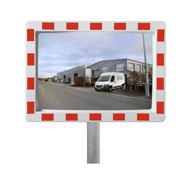 Miroir de circulation 90° voie privée Plexi+ - Rectangulaire-Kaptorama