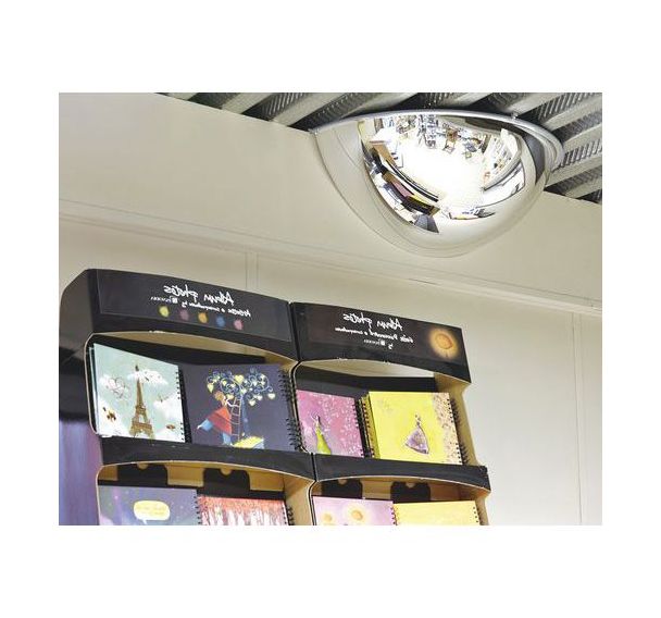 Miroir de sécurité et surveillance 1/4 sphère - Mottez