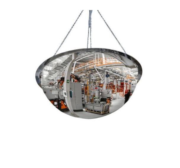 Miroir hémisphérique demi-sphère Plexi+ - Vision 360° - Manutan Expert