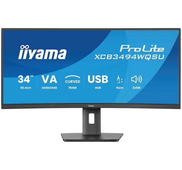 Ecran PC 34'' ProLite XCB3494WQSU-B1 - Iiyama