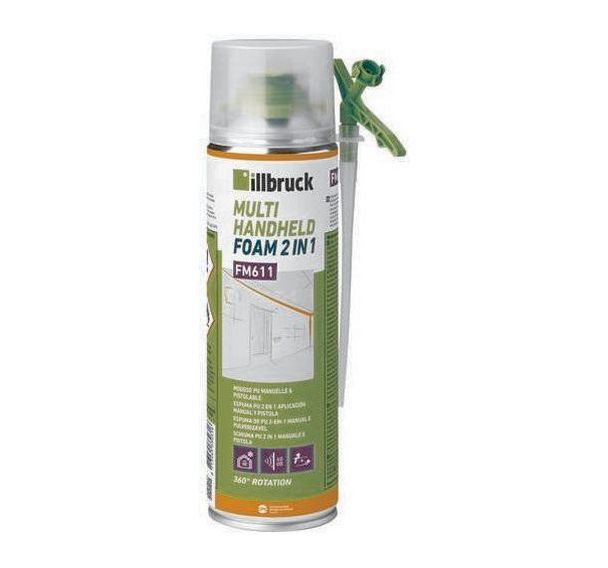 Mousse expansive polyurethane 2en1 tout sens - 500ml
