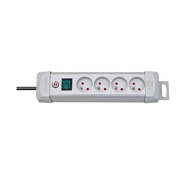 Multiprise Premium-Plus 4 prises avec interrupteur - brennenstuhl - Lot de 12