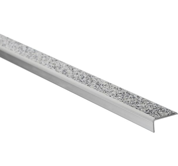 Nez de marche cornière minéral Proople - 46x20x3000mm - Wattelez