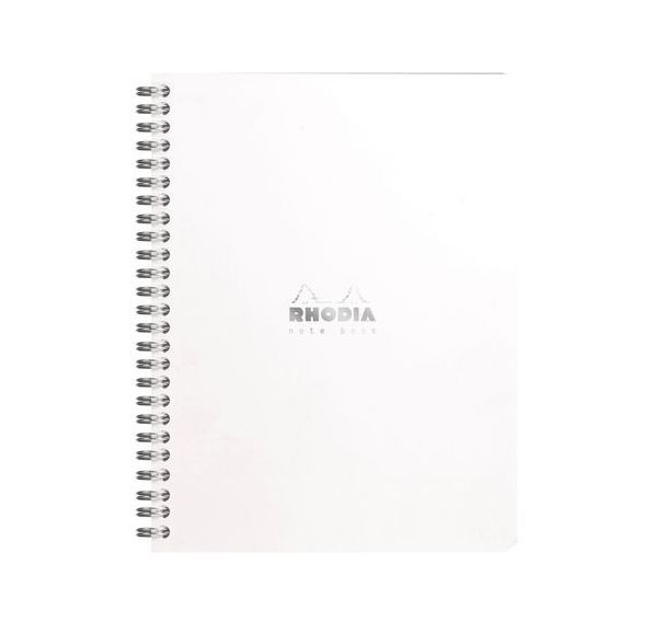 Notebook reliure intégrale blanc A5+ 16x21 cm dot 160 pages
