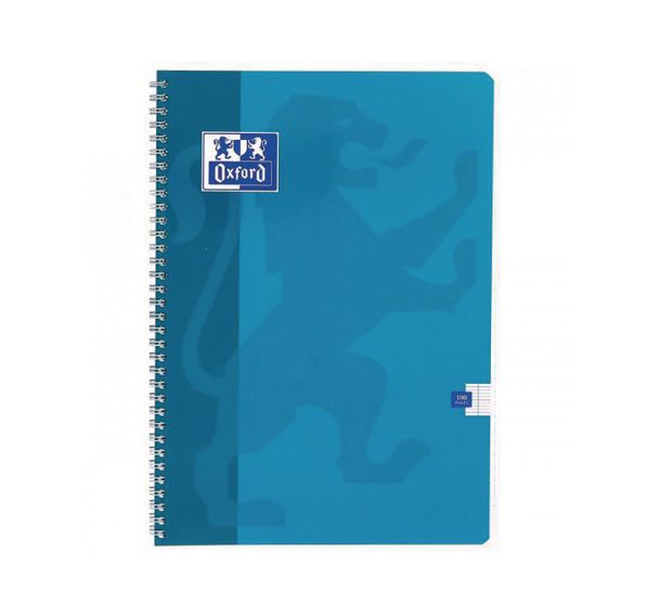 OXFORD Cahier Color Life A4 Grands Carreaux Seyès 180 Pages Reliure Intégrale Couverture Carte Coloris Assortis