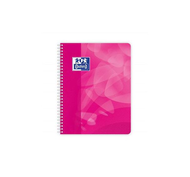 OXFORD Cahier Lagoon 17x22cm Grands Carreaux Seyès 100 Pages Reliure Intégrale Couverture Polypro Coloris Assortis