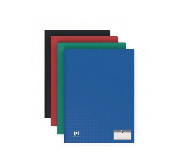 OXFORD Protège-Documents Memphis A4 20 vues / 10 pochettes Couverture Polypro Coloris Assortis