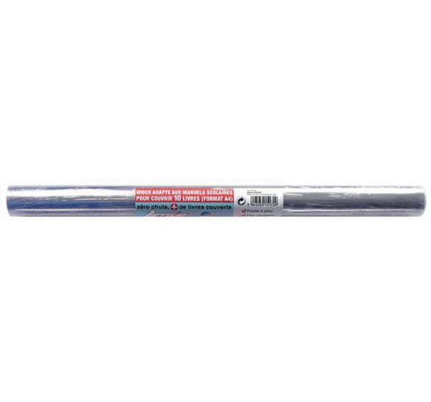 OXFORD Rouleau Couvre-Livres School Roll 40x550cm PVC Lisse Epaisseur 8/100e Incolore