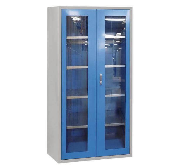 Option vitrage armoire portes battantes - Anjou Tolerie