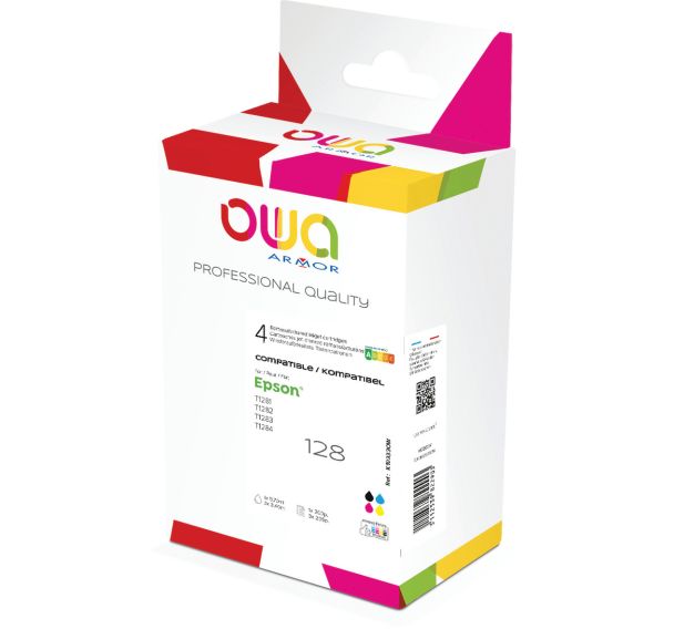 Pack4 cartouche remanufacturée Epson T128 - 4 couleurs