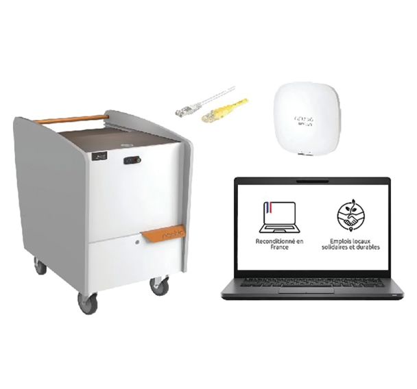 Pack 15 PC 14'' HD Ci5 8Go/256Go seconde vie en chariot
