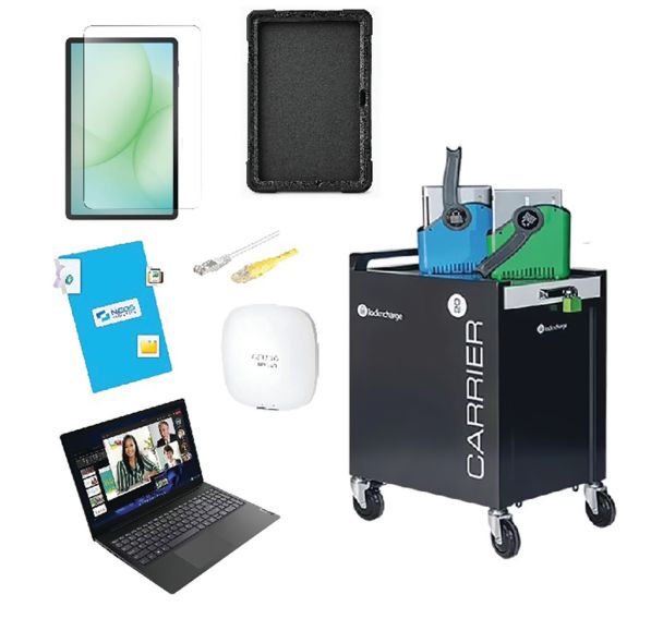 Pack 15 tablettes + 1 PC avec gestion de classe en chariot
