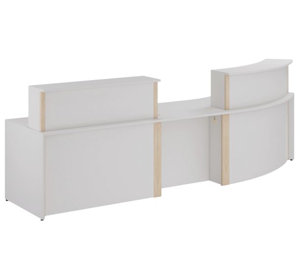 Pack 1 Sandro comptoir droit réhausse+ 1 PMR+ 1 courbe 45°-Enond