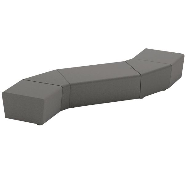 Pack 5 poufs Maldiv tissu polyester - Sokoa