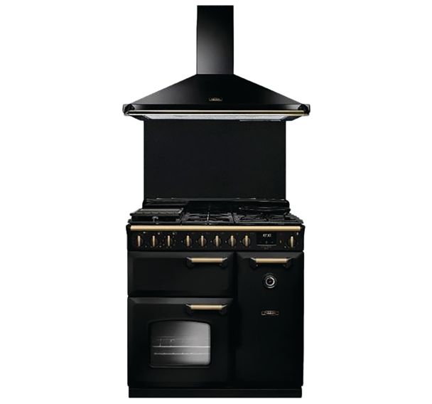 Pack Piano de cuisson + hotte + crédence CLDL90DFPGBL/AB-FP -Falcon