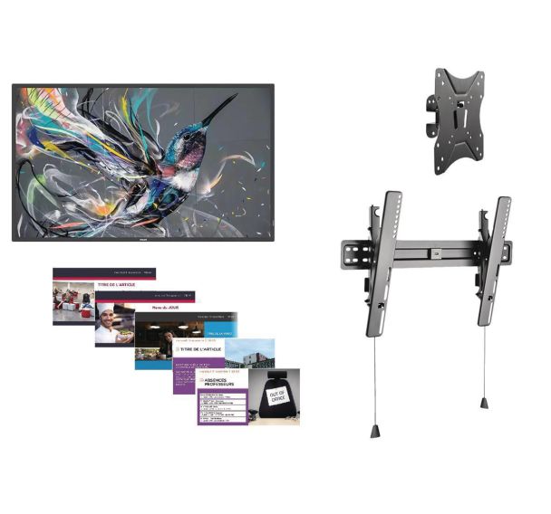 Pack affichage dynamique informatif moniteur Philips 3 ans - TVTools