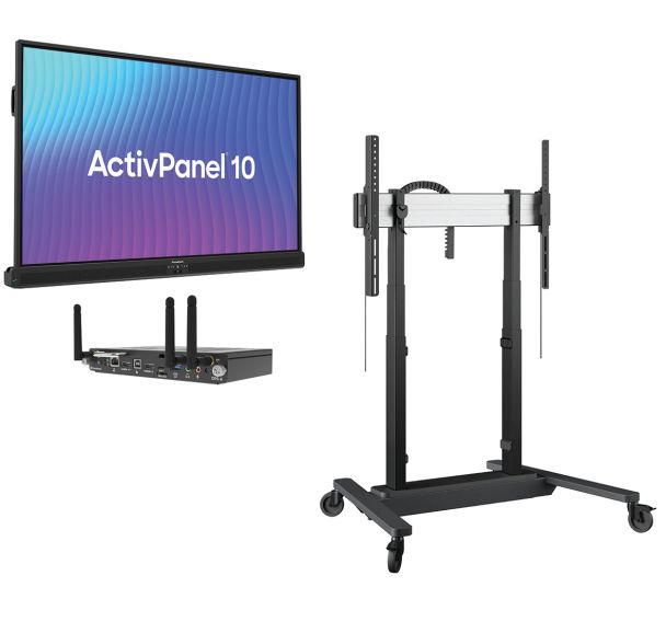 Pack mobile ajustable en hauteur ActivPanel 10 75'' + OPS Android - Promethean
