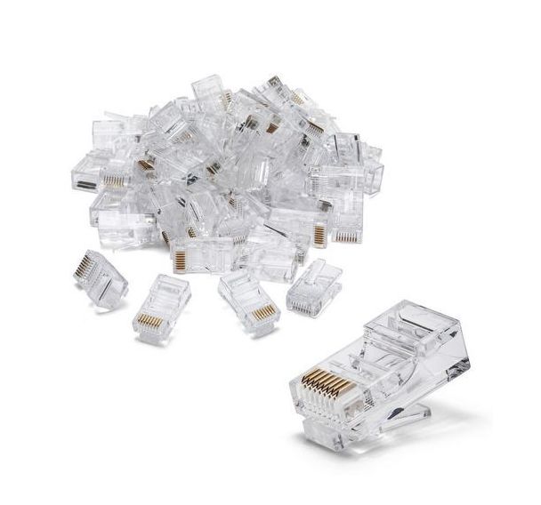 Pack de 50 connecteurs à sertir pour câble CAT5 UTP