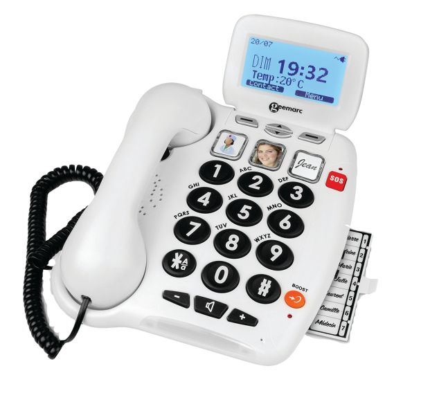 Pack téléphone Serenities 100 téléc+SOS détect.chute-Geemarc