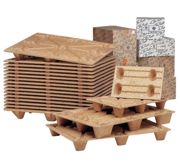 Palette en fibre de bois - Largeur 600 mm - Manutan Expert