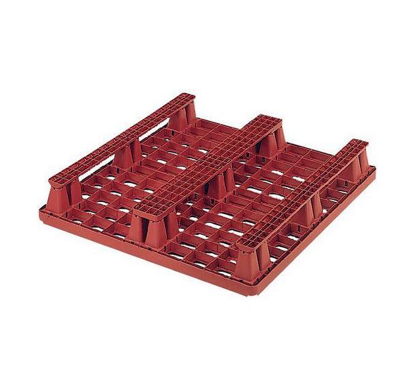 Palette plastique ajourée 3 semelles l x L : 800 x 1200 mm