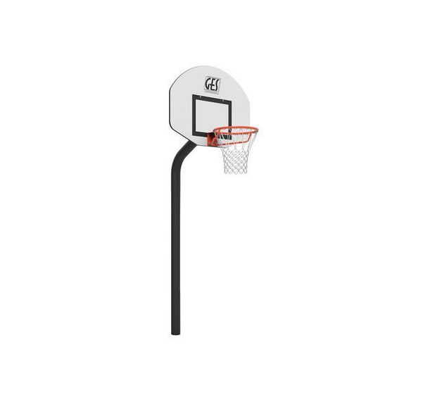 Panier basket fixation sol hauteur fixe déport 0,6m Rucker Park GES