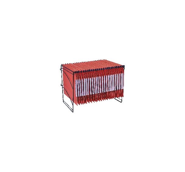 Panier pour dossiers suspendus - Superposable - Noir