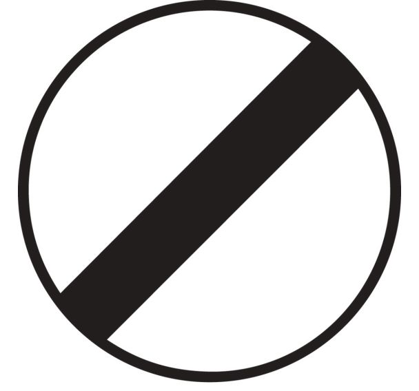 Panneau - B31 - Fin de toutes interdictions précédemment signalées