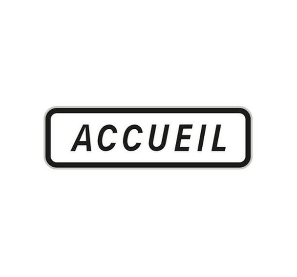 Panneau Accueil 800x250 mm - Aximum