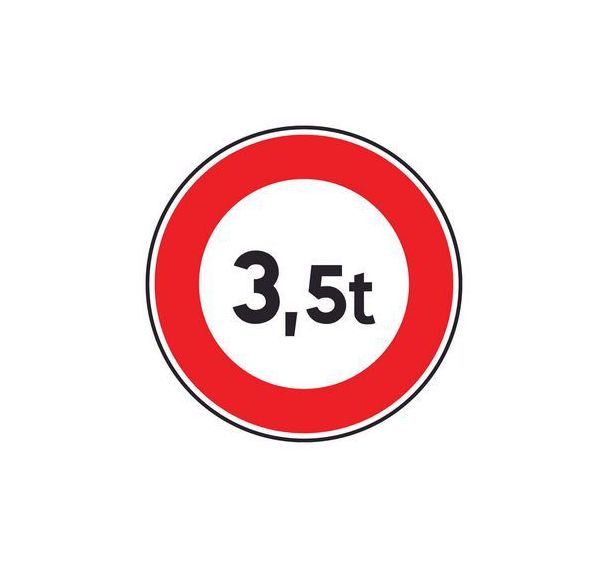 Panneau B13 Limitation de tonnage à 3,5 t classe 2 - Aximum