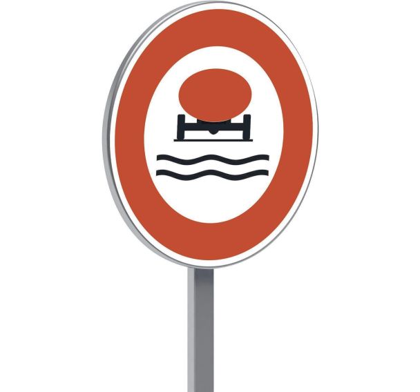 Panneau B18b interdit aux transport matières polluantes - Taliaplast