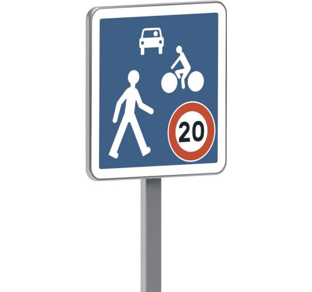 Panneau B52 Entrée d'une zone rencontre permanente CE - Taliaplast