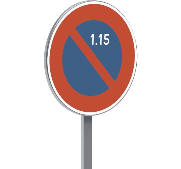 Panneau B6a2 stationnement interdit du 1 au 15 du mois - Taliaplast