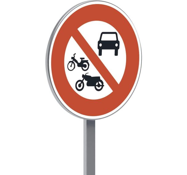 Panneau B7b accès interdit tous les véhicules moteur - Taliaplast