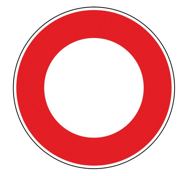 Panneau BK0 Circulation interdite tout véhicule