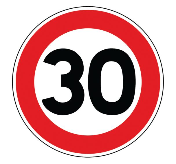 Panneau BK14 Limitation de vitesse