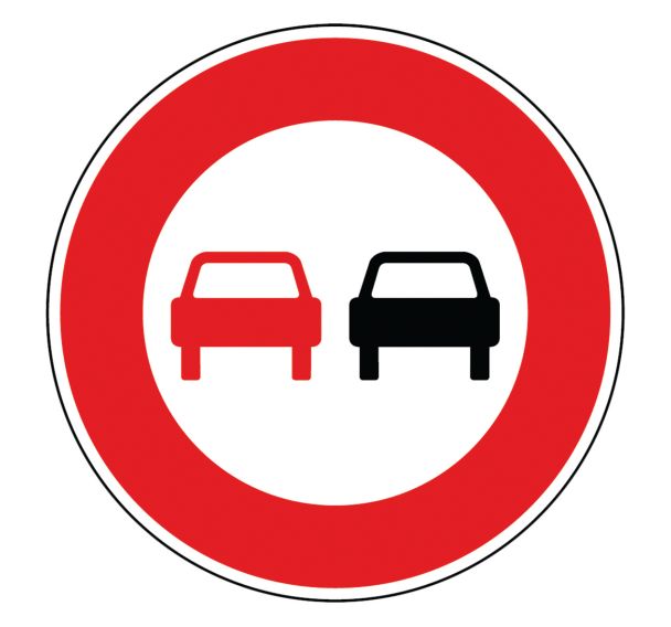 Panneau BK3 Interdiction de dépasser