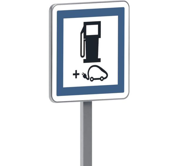 Panneau CE15g station carburant et recharge électriques - Taliaplast