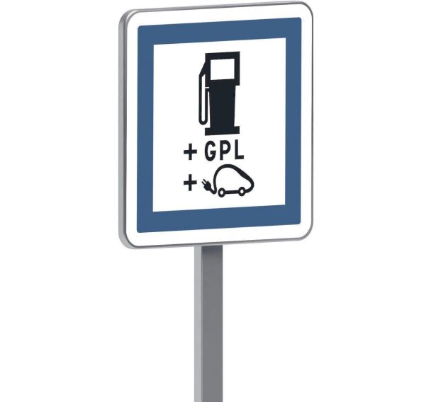 Panneau CE15h station carburant GPL recharge électriques - Taliaplast