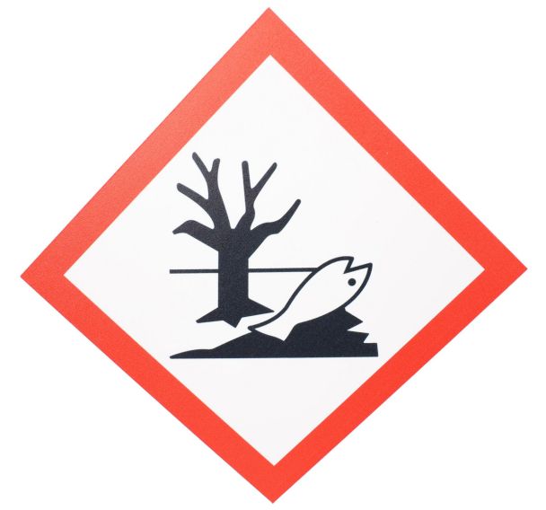 Panneau CLP - Risque environnemental - PVC - 120x120 mm
