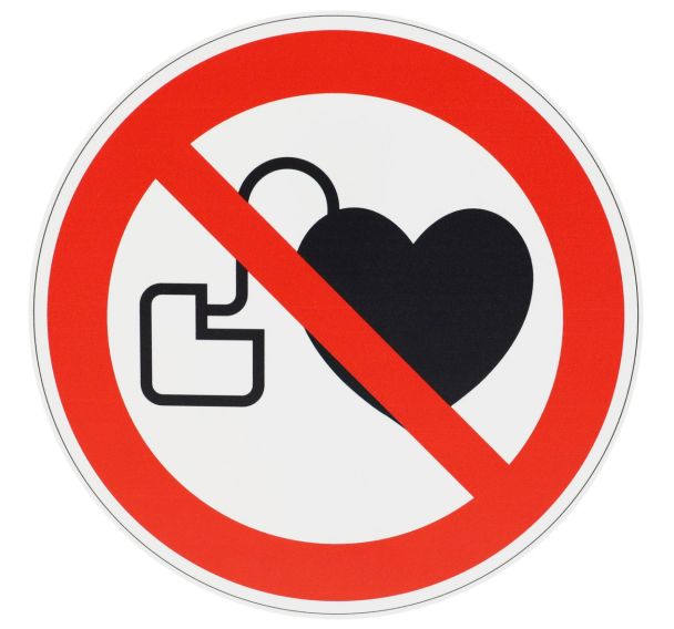 Panneau Interdit porteurs stimulateur cardiaque - PVC - Manutan Expert