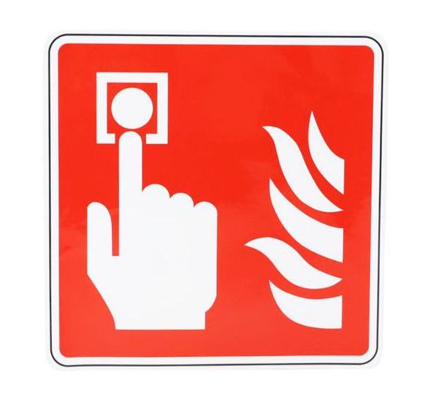 Panneau Point d'alarme incendie adhésif - Manutan Expert