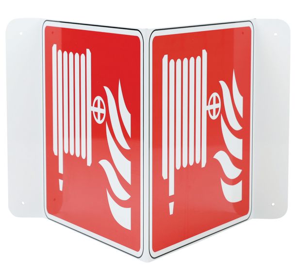 Panneau Robinet d'incendie armé Double face Aluminium - Manutan Expert