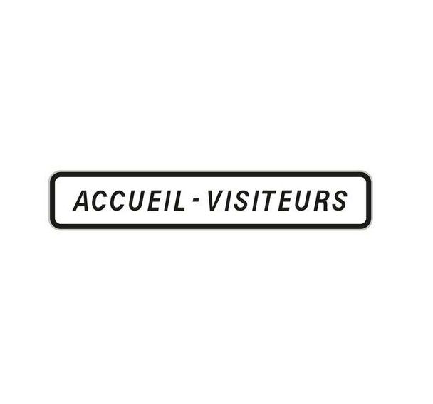 Panneau accueil visiteurs 1300x250 mm - Aximum