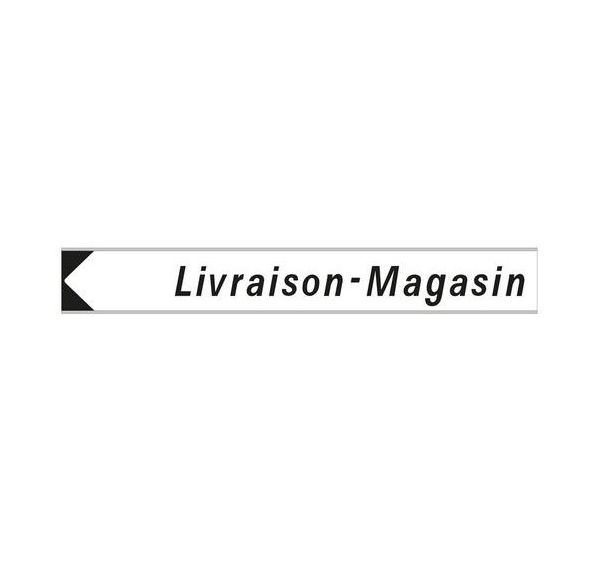 Panneau adressage Livraison Magasin - 800 x 120 mm