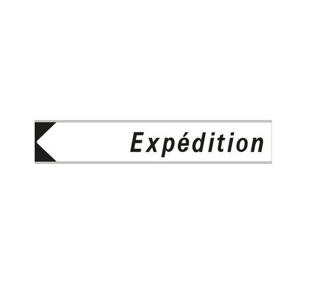 Panneau d'adressage expédition 600 x 120 mm - Aximum