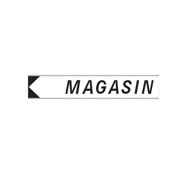 Panneau d'adressage magasin 600 x 120 mm - Aximum