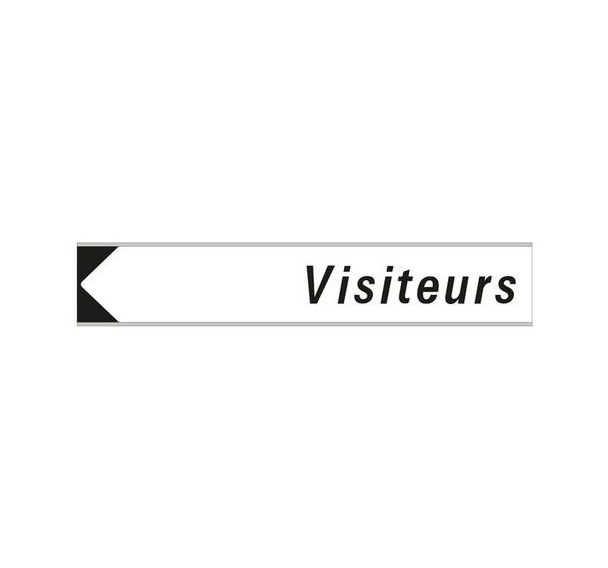 Panneau d'adressage visiteurs - 600 x 120 mm - Aximum