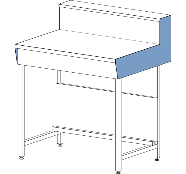 Panneau d'habillage HPL pour paillasse dosseret tablette - Asem